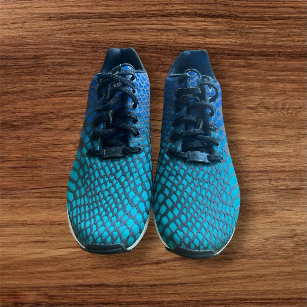 Adidas‎ Torsion PYV 702001 Light Blue Strips Running Shoes Size 10